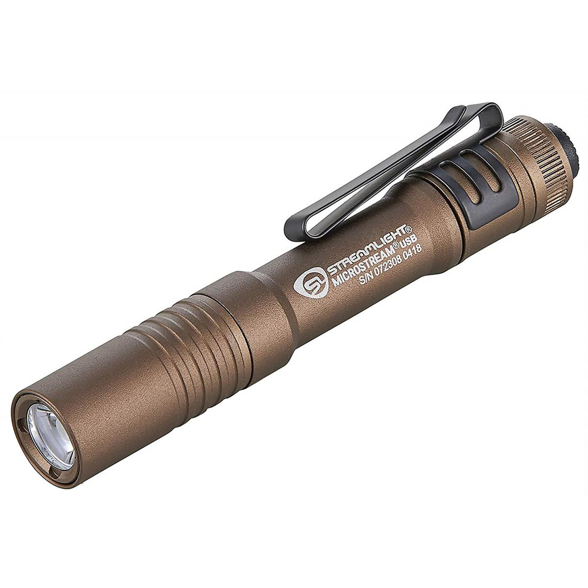 Streamlight MicroStream USB Penlight — 250 Lumens, 4in., Aluminum, IPX4 Water-Resistant, Coyote, Model# STL66608